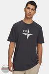 Under Armour 6012783 UA Explore Graphic Short Sleeve T-Shirt 016 Black on front of model image