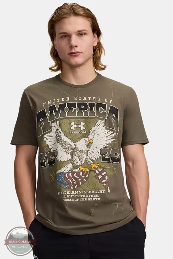 Under Armour 6014648-390 Freedom 1776 1 T-Shirt Marine Green front image
