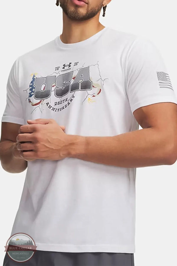 Under Armour 6014649-100 Freedom 1776 T-Shirt in white front image
