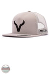 Vexil Brand - Black Icon - Silver/Silver Mesh Baseball Hat angled view