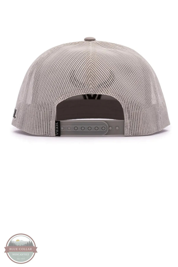 Vexil Brand - Black Icon - Silver/Silver Mesh Baseball Hat back view