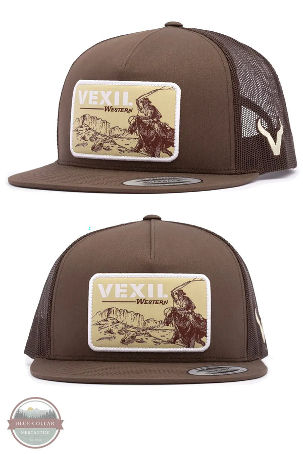 Vexil Western Cowboy Patch Snapback Cap front view