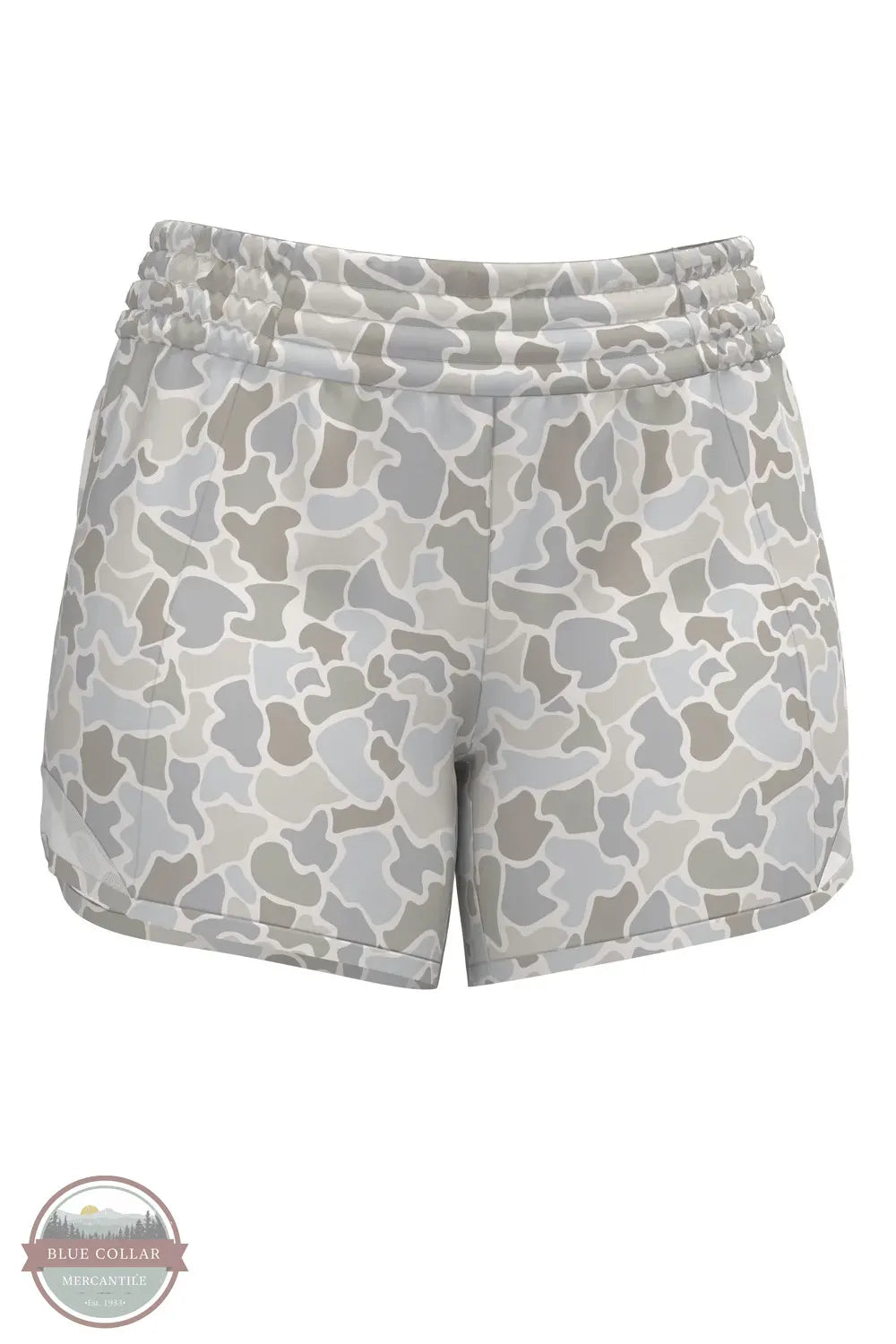 Local Girl Outfitters L5160012 LG Vista Shorts front view of forest camo saltwater