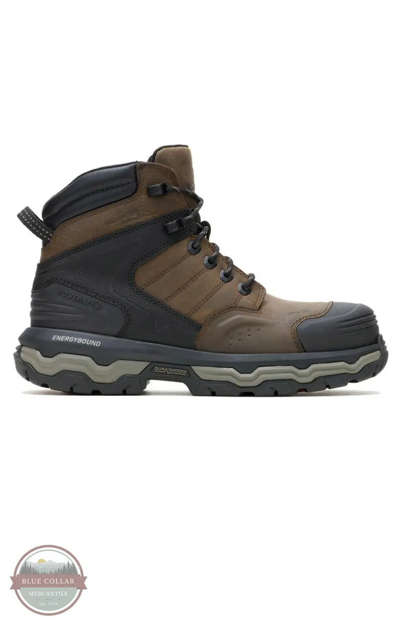 Wolverine W251133 Men's Alpha Infinity Durashock Composite Toe Work Boot in Dark Coffee side view