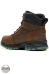 Wolverine W261090 Men's Durashocks® SR Icon Insulated 6" Carbonmax Work Boot in Dark Brown back heel view