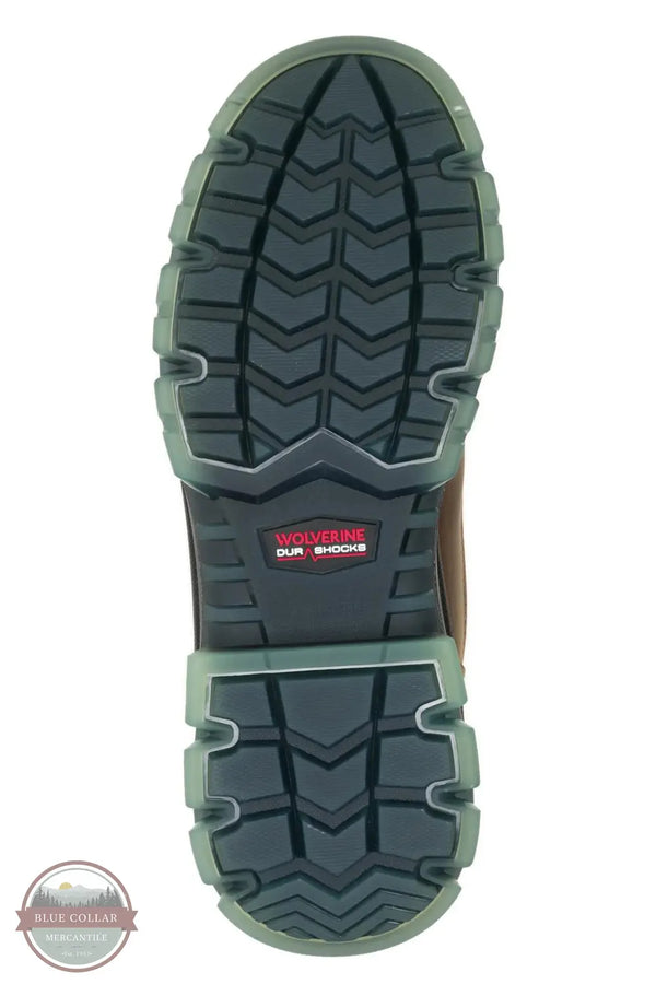 Wolverine W261090 Men's Durashocks® SR Icon Insulated 6" Carbonmax Work Boot in Dark Brown bottom sole view