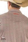 Vexil Brand - Western Pearl Snap Polo - Native Arrows | Red back view
