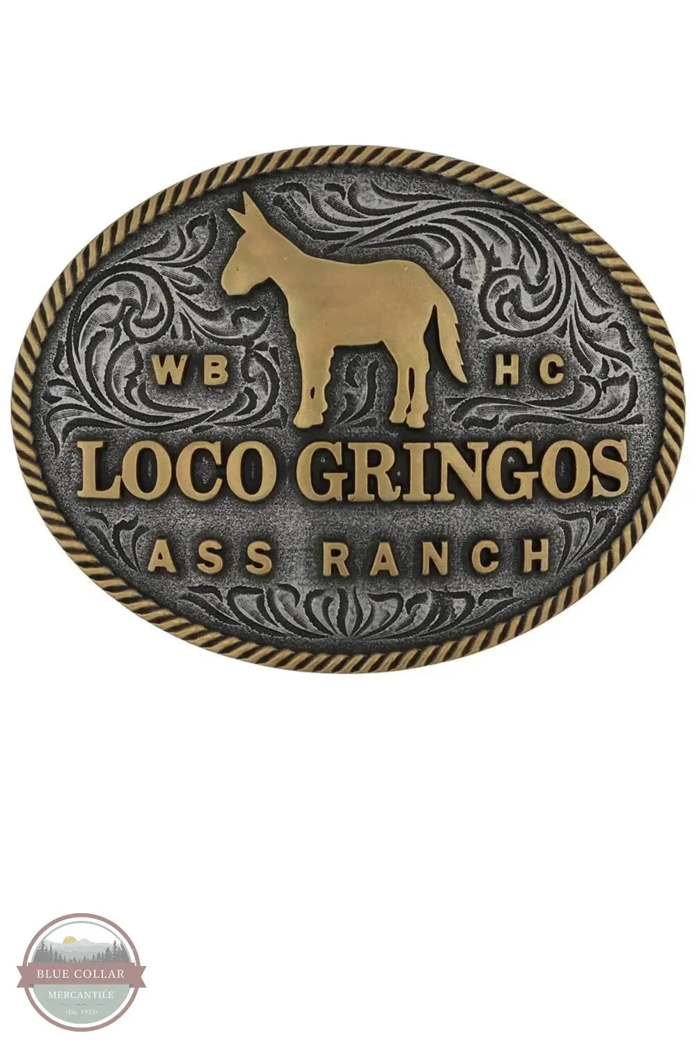 Whiskey Bent A1030WR Loco Gringos Buckle in collaboration with Montana Silversmiths