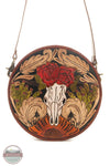 S-9617 Winds of the Rose Round Bag | Myra purse front view