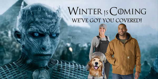 winter is coming graphic, and we've got you covered at Blue Collar Mercantile The Workingman's store