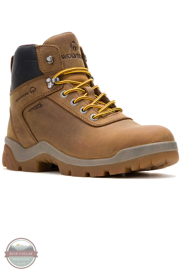 Wolverine W250028 Mens Vantage Ft. Hyperrest 6" Work Boot 3/4 view
