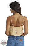Wrangler 112380070 Women's Flowy Crop Tank in Orange Peach back view