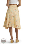 Wrangler 112380069 Women's Flowy Handkerchief Midi Skirt in Orange Peach rear view
