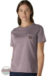 Carhartt 107391 Women's Irvine Relaxed T-Shirt in purple front model view
