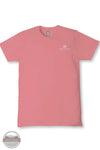 Simply Southern SS-PRAY-TEAROSE Women's Pray Patchwork Cow Short Sleeve T-Shirt in Tearose Pink front view 