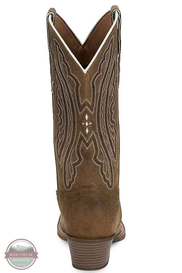 Justin GY2877 Women's Rae 12" Western Boot in Brown back heel view