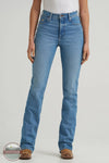 Wrangler 112367598 Women's High Rise Rodeo Bootcut Wrangler Riding Jean in Camila Blue front view
