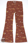Wrangler 112367555 Girls Desert Print Flare Jeans front view