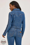 Wrangler 112371721 Western Braided Denim Ladder Jacket, rear