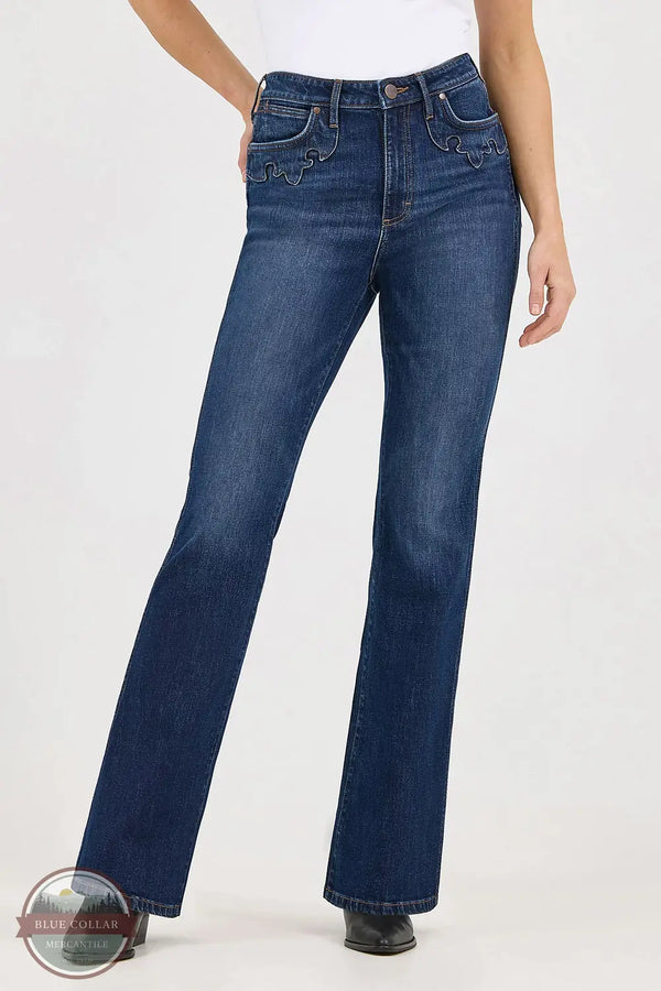 Wrangler 112371849 Bailey High Rise Boot Cut Jean, front