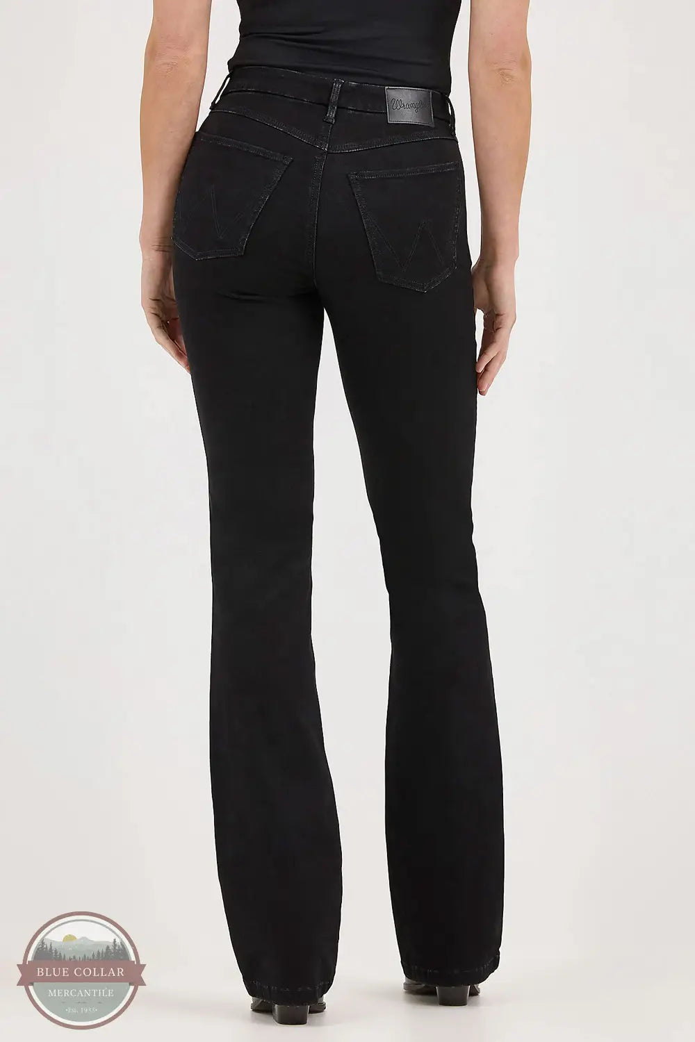Wrangler 112371949 Bespoke Black Bootcut Jean, rear
