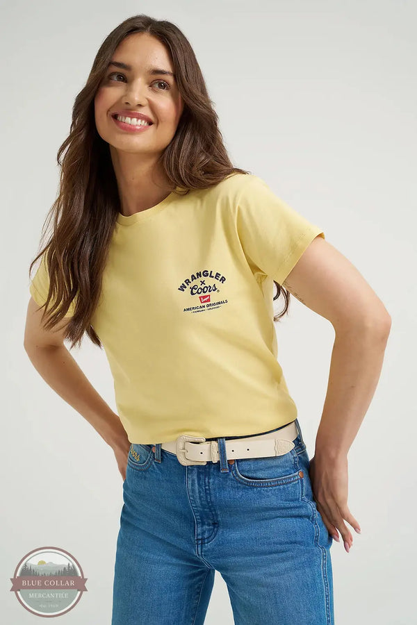 Wrangler 112373876 Wrangler X Coors American Short Sleeve Shirt in Yellow, front