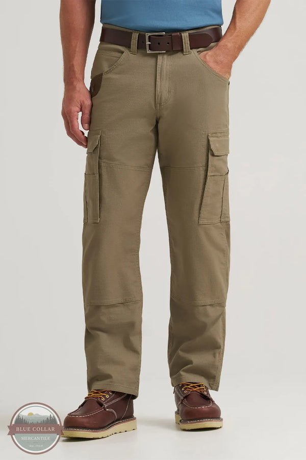 Wrangler 112374647 Riggs Workwear Performance Ranger Cargo Pant in Bark Tan front view