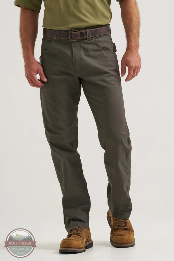 Wrangler 112375001 Riggs Workwear Performance Technician Pant in Loden Green front view