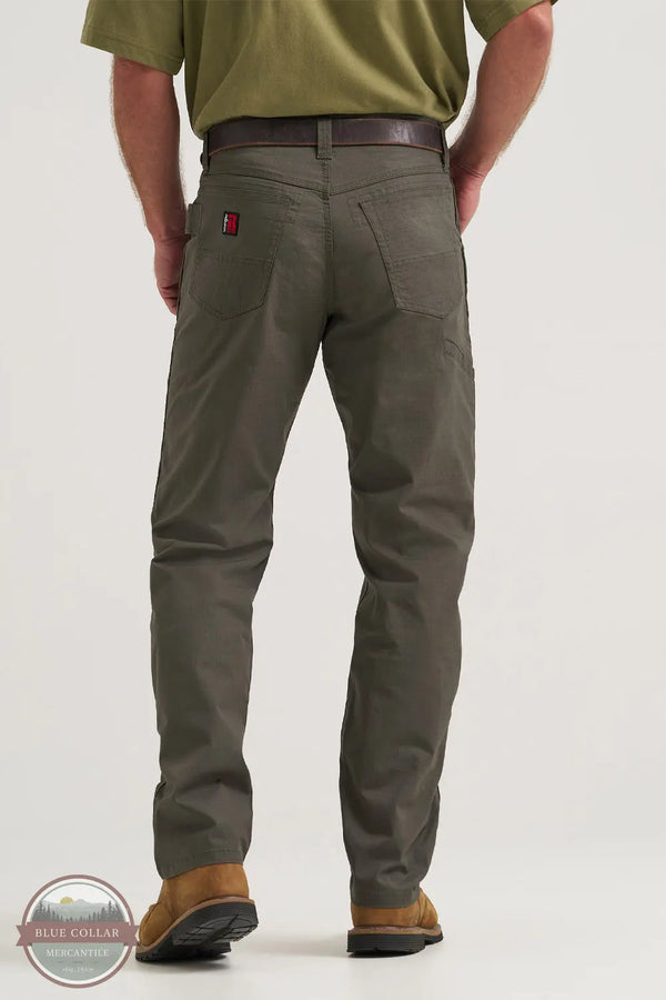 Wrangler 112375001 Riggs Workwear Performance Technician Pant in Loden Green rear view