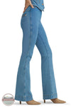 Wrangler 112375596 Wrangler X Lainey Wilson Pull On Flare Jeans in Blue side view