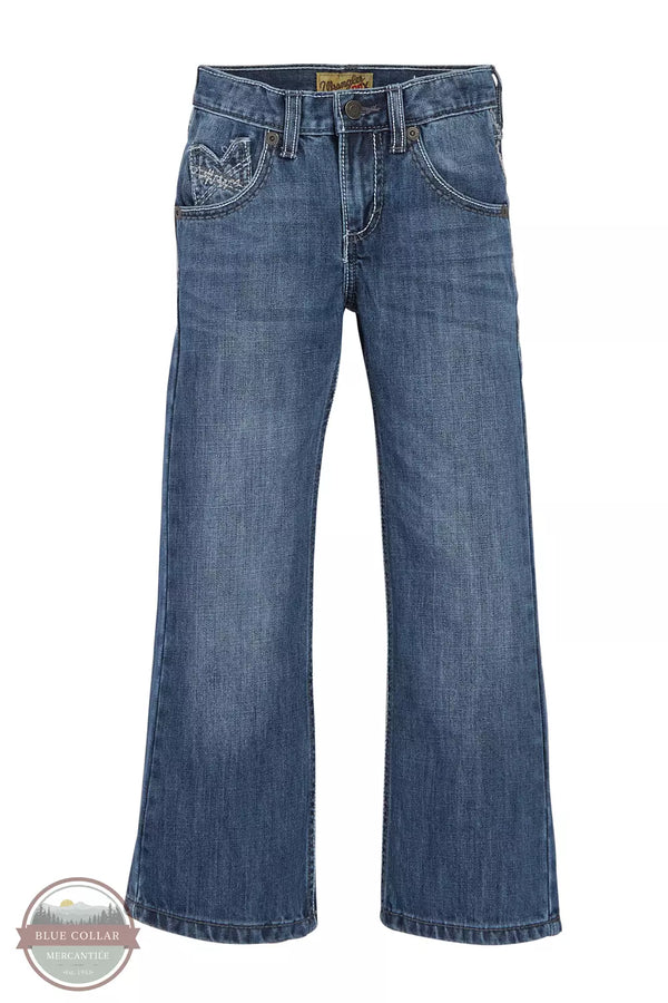 Wrangler 42BWXBB Kids 20X Vintage Bootcut Slim Fit Jean in Breaking Barriers Front Detail View