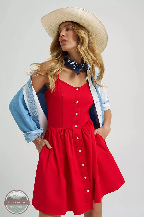 Wrangler Americana Corset Snap Dress lifestyle image on model