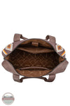 Wrangler WG174-5110 Southwestern Print Duffle Bag in coffee, inside