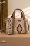 Wrangler WG174-5110 Southwestern Print Duffle Bag in khaki, front