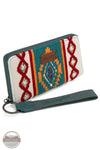 Wrangler WG174-W006 Southwestern Knitted Wallet Wristlet in navy, front