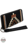 Wrangler WG174-W006 Southwestern Knitted Wallet Wristlet in black, front