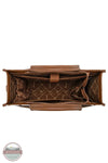 Wrangler WG288-8119 Carry-All Large Animal Print Work Tote in cow brown, inside
