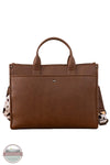 Wrangler WG288-8119 Carry-All Large Animal Print Work Tote in cow brown, rear