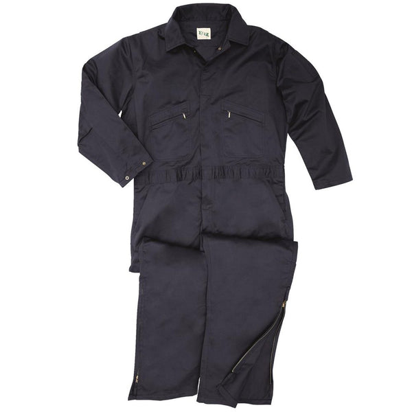 Key 995.41 Deluxe Unlined Coverall, Zipper to Knee, Long Sleeve Navy
