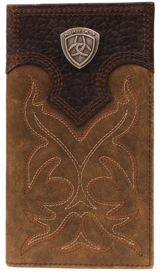 Ariat A3510844 Brown Boot Stitch Rodeo Wallet