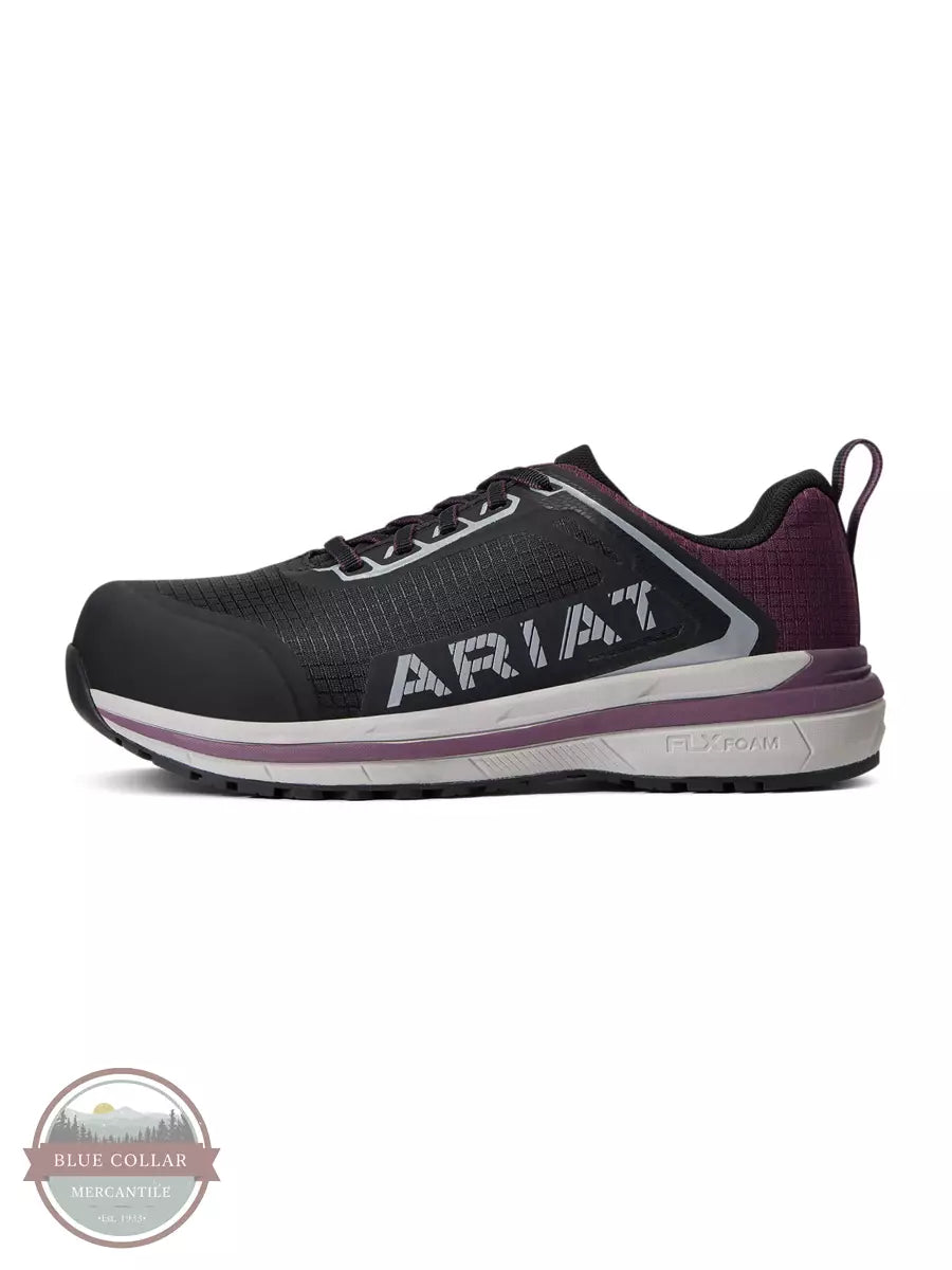 Ariat 10040323 Outpace Composite Toe Safety Shoe in Shadow Purple Side View