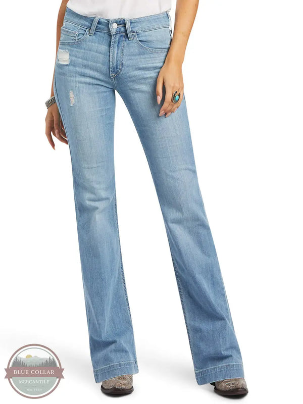 Ariat 10040504 Slim Trouser Aisha Wide Leg Jeans in Ohio front view