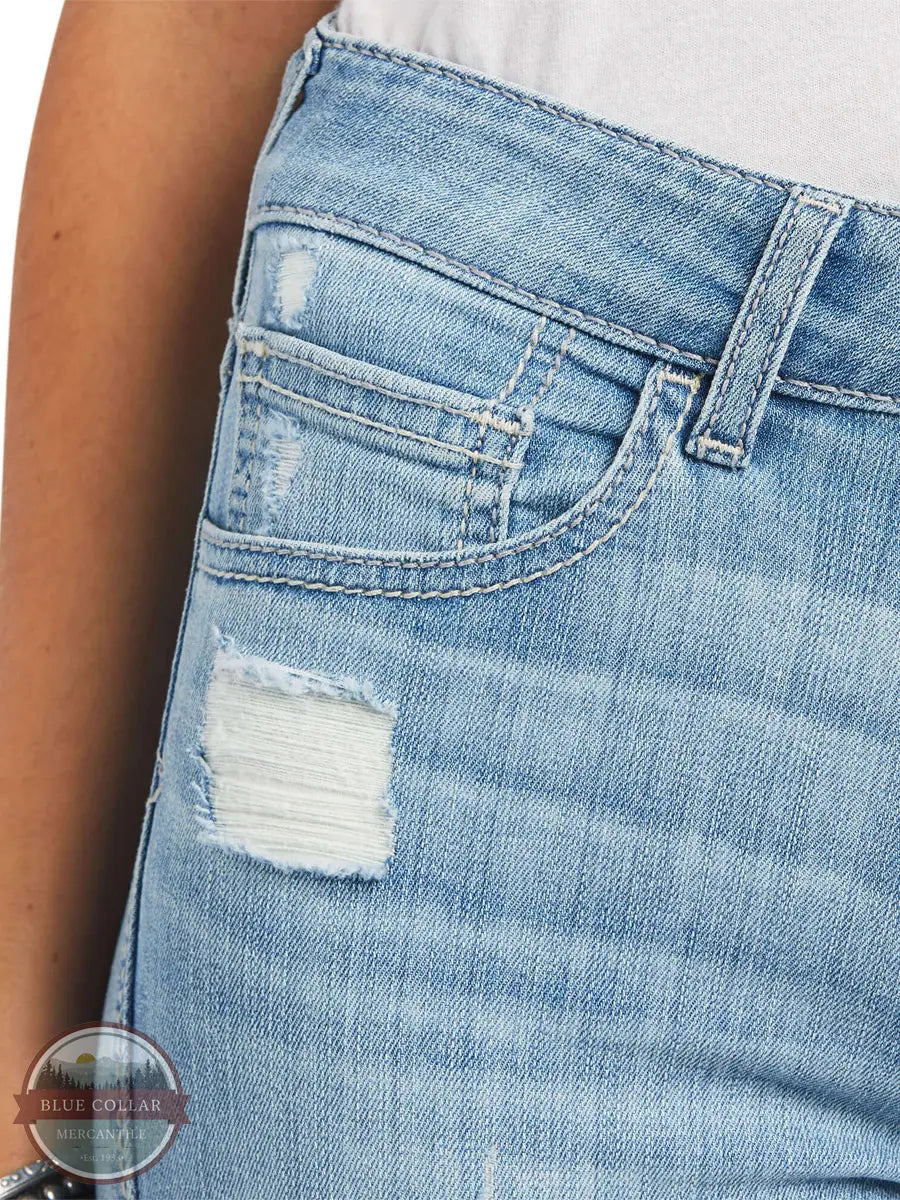Ariat 10040504 Slim Trouser Aisha Wide Leg Jeans in Ohio front pocket