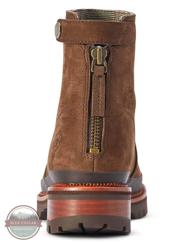 Ariat 10042556 Leighton Waterproof Boots in Barley Brown back heel