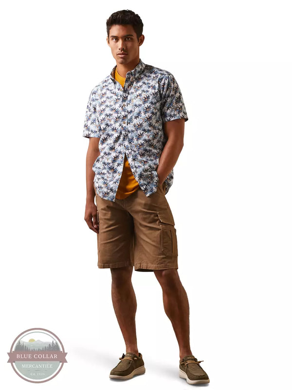 Ariat 10043706 Short Sleeve Shirt with a Palm Fronds Print Full View