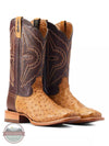 Ariat 10044419 Broncy Western Boot in Antique Saddle FQ Ostrich Pair Profile View