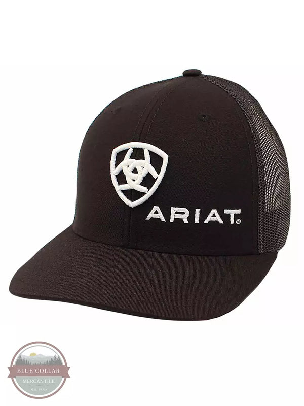Ariat A300003001 R112 Shield Cap in Black Profile View