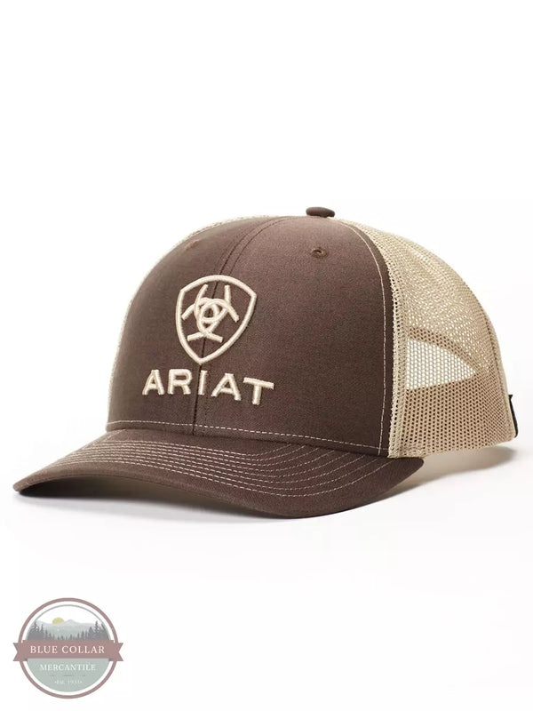 Ariat A300003102 R112 Shield Cap in Brown Profile View