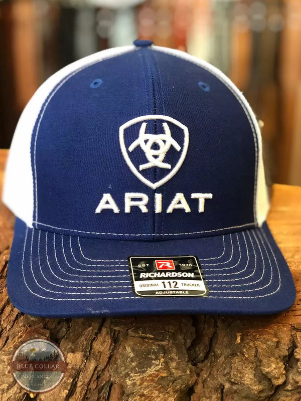 Ariat A300005227 R112 Shield Cap in Blue Front Life View