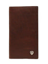 Ariat A35118283 Performance Work Rodeo Wallet / Checkbook in Reddish Brown Front View